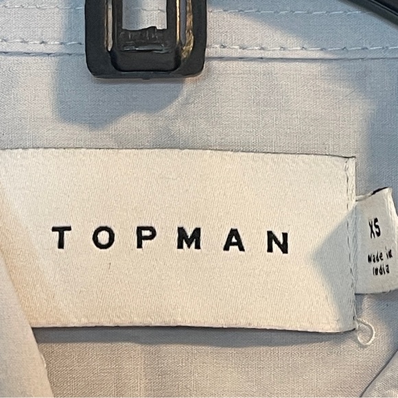 TOPMAN Revolution Intl Grey Button Down XS - Picture 5 of 5